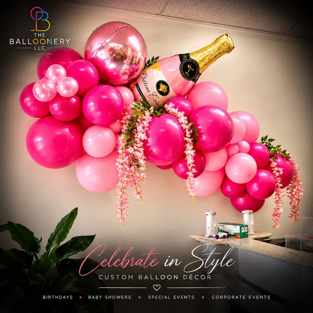 Celebrate in Style — Champagne Garland
